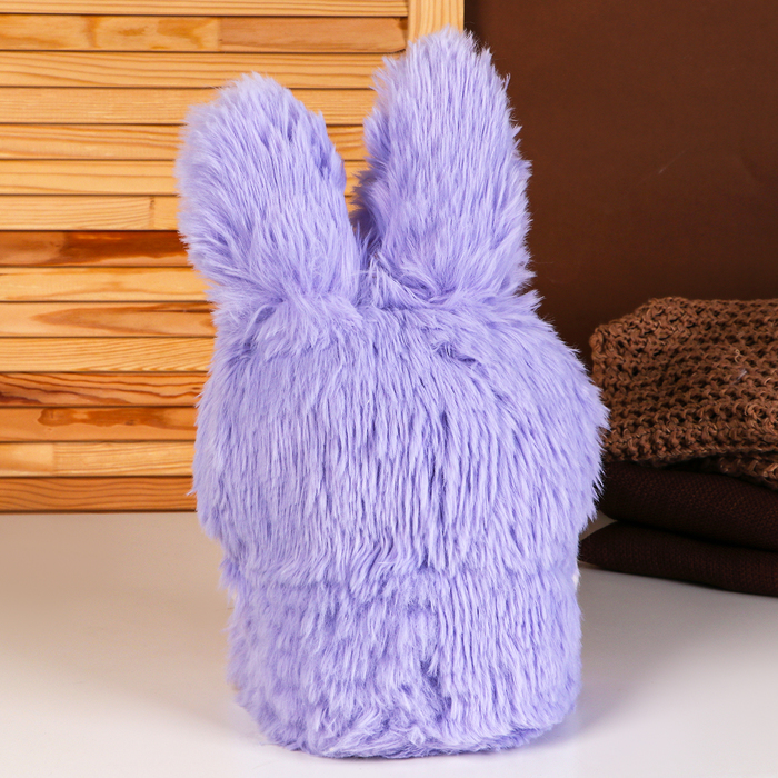 Мягкая игрушка «Кукла» в костюме зайки, 30 см, цвет фиолетовый - фото 1906627691