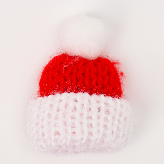 Вязанные шапка и шарфик для игрушек «Зимнее настроение» - фото 1908071577