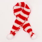 Вязанные шапка и шарфик для игрушек «Зимнее настроение» - Фото 3