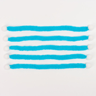 Шарфик для игрушек вязаный, набор 5 шт., размер 1 шт. — 27×2 см, цвет голубой - Фото 2