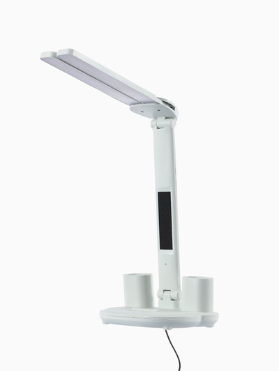 Часы - лампа электронные: календарь, термометр, органайзер, 7 Вт, 40 LED, 3 режима, USB