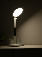 Часы - лампа электронные: календарь, термометр, органайзер, 7 Вт, 40 LED, 3 режима, USB - Фото 14