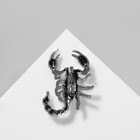 Брошь «скорпион», цвет чернёное серебро - фото 9185066