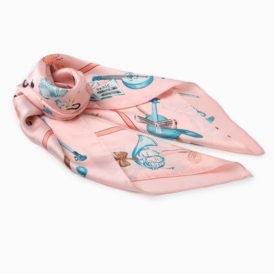 Платок женский MINAKU, размер 70×70 см, розовый