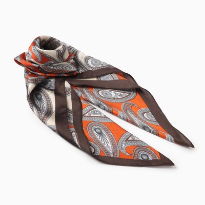 Платок женский MINAKU, размер 70×70 см, коричневый
