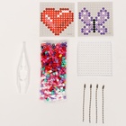 Термомозаика «Розовые мечты» с пинцетом, брелком - Фото 3