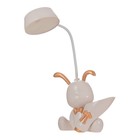 Настольная лампа с точилкой «Зайчик» LED 2 Вт 3000К USB АКБ розовый 15×14×30 см - Фото 11