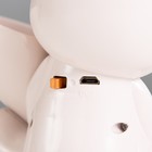 Настольная лампа с точилкой "Зайчик" LED 2Вт 3000К USB АКБ розовый 15х14х30 см - Фото 9