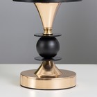 Настольная лампа "Милана" Е27 40Вт черно-золото 14,8х14,8х31,5 см - Фото 4