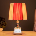 Настольная лампа с подсветкой "Агата" Е27 40Вт бело-розовый 25х25х42,5 см - Фото 2