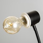 Настольная лампа "Арни" Е27 15Вт черный 22х10х35 см - Фото 6