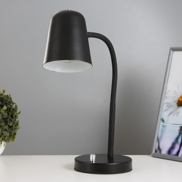 Настольная лампа "Санни" Е27 15Вт черный 14,5х15х50 см - Фото 1