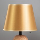 Настольная лампа «Глория» Е27 40 Вт терракотовый-золотой 20×20×32 см - Фото 3