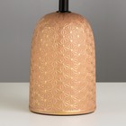 Настольная лампа «Глория» Е27 40 Вт терракотовый-золотой 20×20×32 см - Фото 4