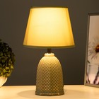 Настольная лампа "Даниэла" Е27 40Вт зелено-золотой 20х20х32 см - Фото 2
