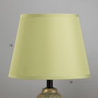 Настольная лампа "Даниэла" Е27 40Вт зелено-золотой 20х20х32 см - Фото 3