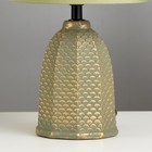 Настольная лампа "Даниэла" Е27 40Вт зелено-золотой 20х20х32 см - Фото 4