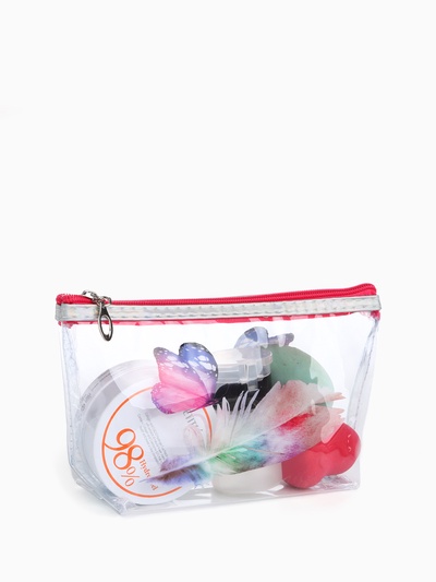 Косметичка на молнии, цвет розовый