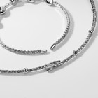 Набор 2 предмета« колье, браслет »Ноэль фигуры, цвет белый в серебре - Фото 2