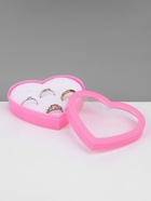 Подставки для украшений с крышкой «Дорожная сердце» 12 мест, пластик, 8.5×8.5×2.5 см, розовая - Фото 8