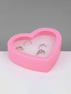 Подставки для украшений с крышкой «Дорожная сердце» 24 места, пластик, 12×9.5×3 см, розовая - Фото 5