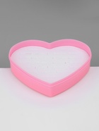 Подставки для украшений с крышкой «Дорожная сердце» 24 места, пластик, 12×9.5×3 см, розовая - Фото 7