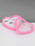 Подставки для украшений с крышкой «Дорожная сердце» 24 места, пластик, 12×9.5×3 см, розовая - Фото 8