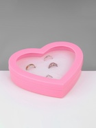 Подставки для украшений с крышкой «Дорожная сердце» 36 мест, пластик, 14×15.5×2 см, розовая - Фото 5