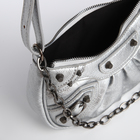 Сумка женская кросс-боди, на молнии, цвет серебряный - Фото 6