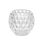 Светодиодная свеча в подсвечнике RISALUX «Стекло», ночник LED, от батареек 3×LR44, 7.5×7.5×7 см - Фото 6