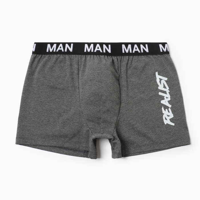 Трусы мужские боксеры МАН, цвет темно-серый, размер 50 (XL) - Фото 1