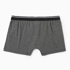 Трусы мужские боксеры, цвет темно-серый, размер 50 (XL) - фото 807197737