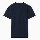 Футболка мужская с принтом, цвет тёмно-синий, размер 54 - фото 23763408