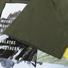 Футболка мужская с принтом, цвет хаки, размер 52 10346372