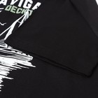 Футболка мужская с принтом, цвет чёрный, размер 52 10346377