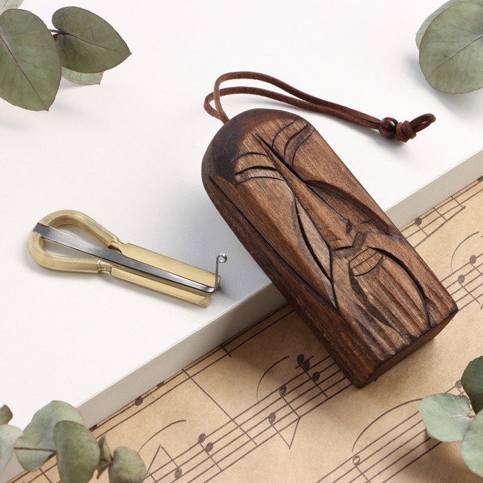 Музыкальный инструмент Варган, алтайский, средний в футляре "Алтаец" - Фото 1