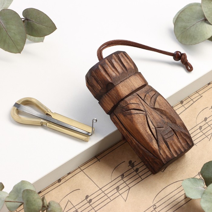 Музыкальный инструмент Варган, алтайский, средний в футляре "Кайчи"