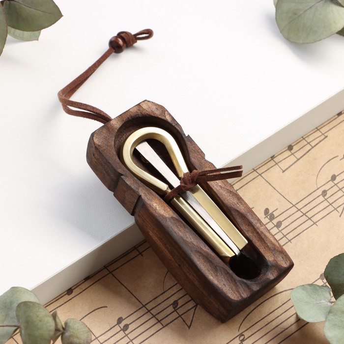 Музыкальный инструмент Варган, алтайский, средний в футляре "Кайчи"