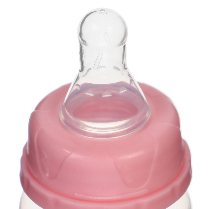 Бутылочка для кормления, 60 мл., Basic, цвет  розовый