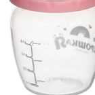 Бутылочка для кормления Крошка Я Basic, классическое горло, от 0 мес., 60 мл (мерная шкала до 40мл), розовый - Фото 5