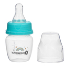 Бутылочка для кормления малыша Крошка Я Basic, классическое горло, от 0 мес., 60 мл (мерная шкала до 40мл), цвет бирюзовый - Фото 4