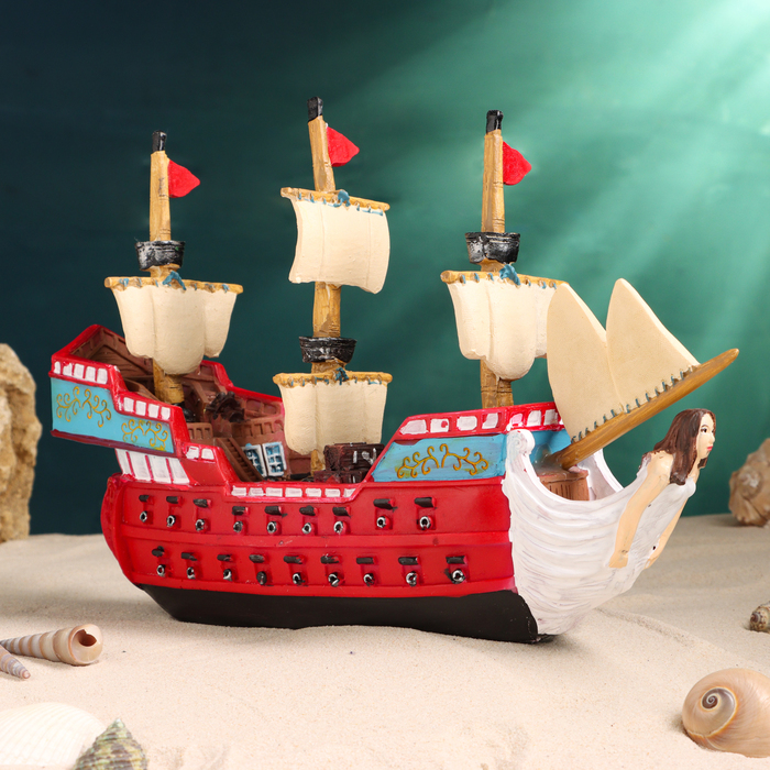 Сувенирная модель корабля «Парусник», фигурка полистоун, 31×10×20 см - Фото 1