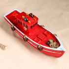 Сувенирная модель корабля «Катер красный», фигурка полистоун, 29×8×11 см - Фото 2