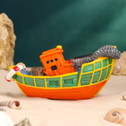 Сувенирная модель корабля «Рыбацкое судно цветное», фигурка полистоун, 16×7×7 см - Фото 4