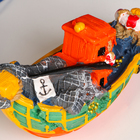 Сувенирная модель корабля «Рыбацкое судно цветное», фигурка полистоун, 16×7×7 см - Фото 5