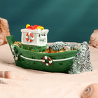 Сувенирная модель корабля «Рыбацкое судно цветное», фигурка полистоун, 16×7×7 см - Фото 7