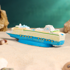 Сувенирная модель корабля «Теплоход многоярусный», фигурка полистоун, 16 см - Фото 3