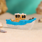Сувенирная модель корабля «Рыбацкое судно. Волны», фигурка полистоун, 7 см, МИКС - Фото 1