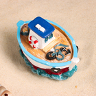 Сувенирная модель корабля «Рыбацкое судно у рифов», фигурка полистоун, 10×6×6 см - Фото 2