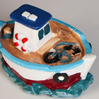 Сувенирная модель корабля «Рыбацкое судно у рифов», фигурка полистоун, 10×6×6 см - Фото 5